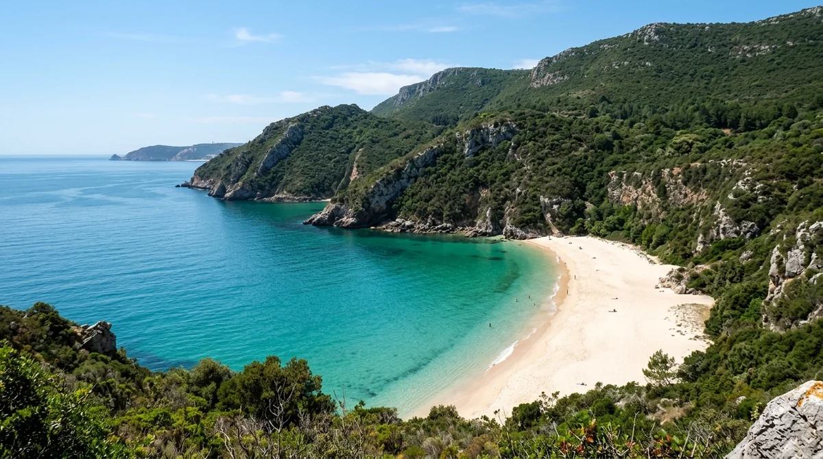 Praia dos Galapinhos, one of the best beaches in Arrabida Natural Park