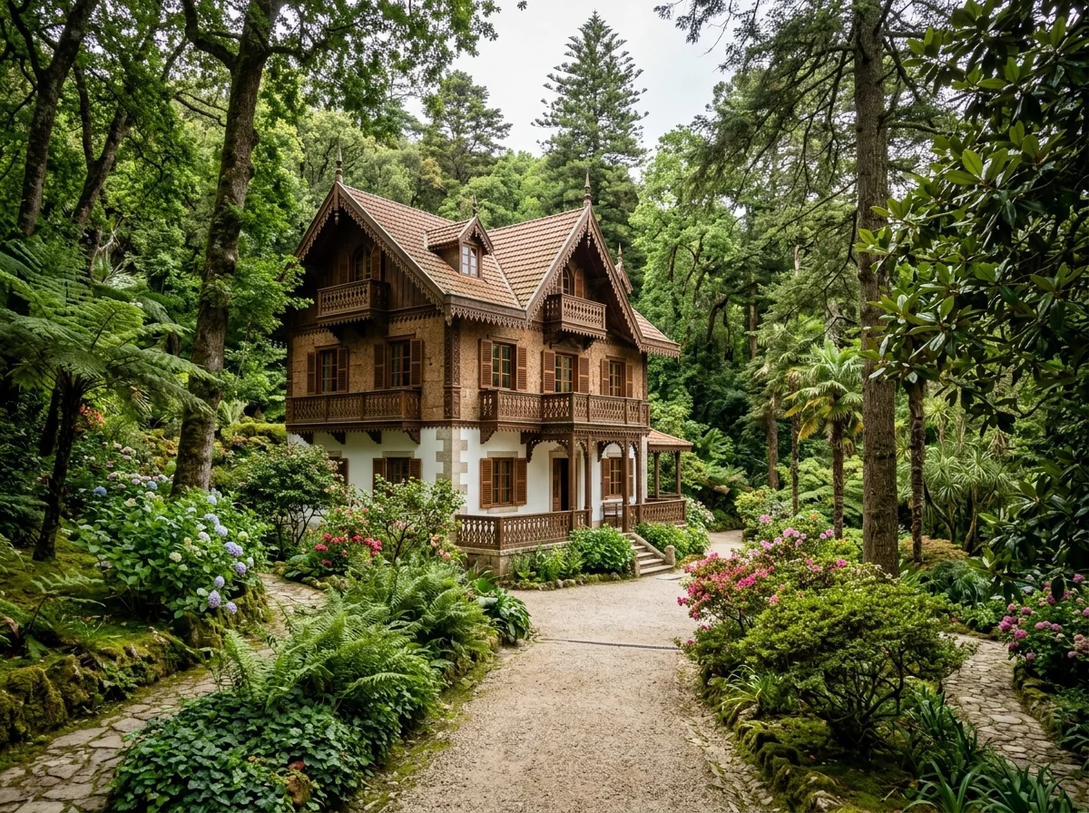 The Chalet of the Countess of Edla, a quiet corner of the Park of Pena