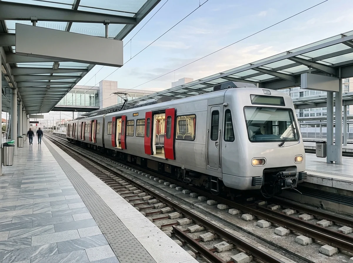 Commuter train from Lisbon to Sintra, the way to start a Sintra and Cascais day trip