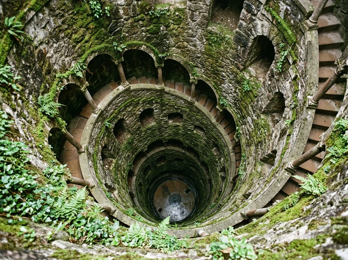 Initiation Well at Quinta da Regaleira in Sintra, a one day Sintra and Cascais highlight