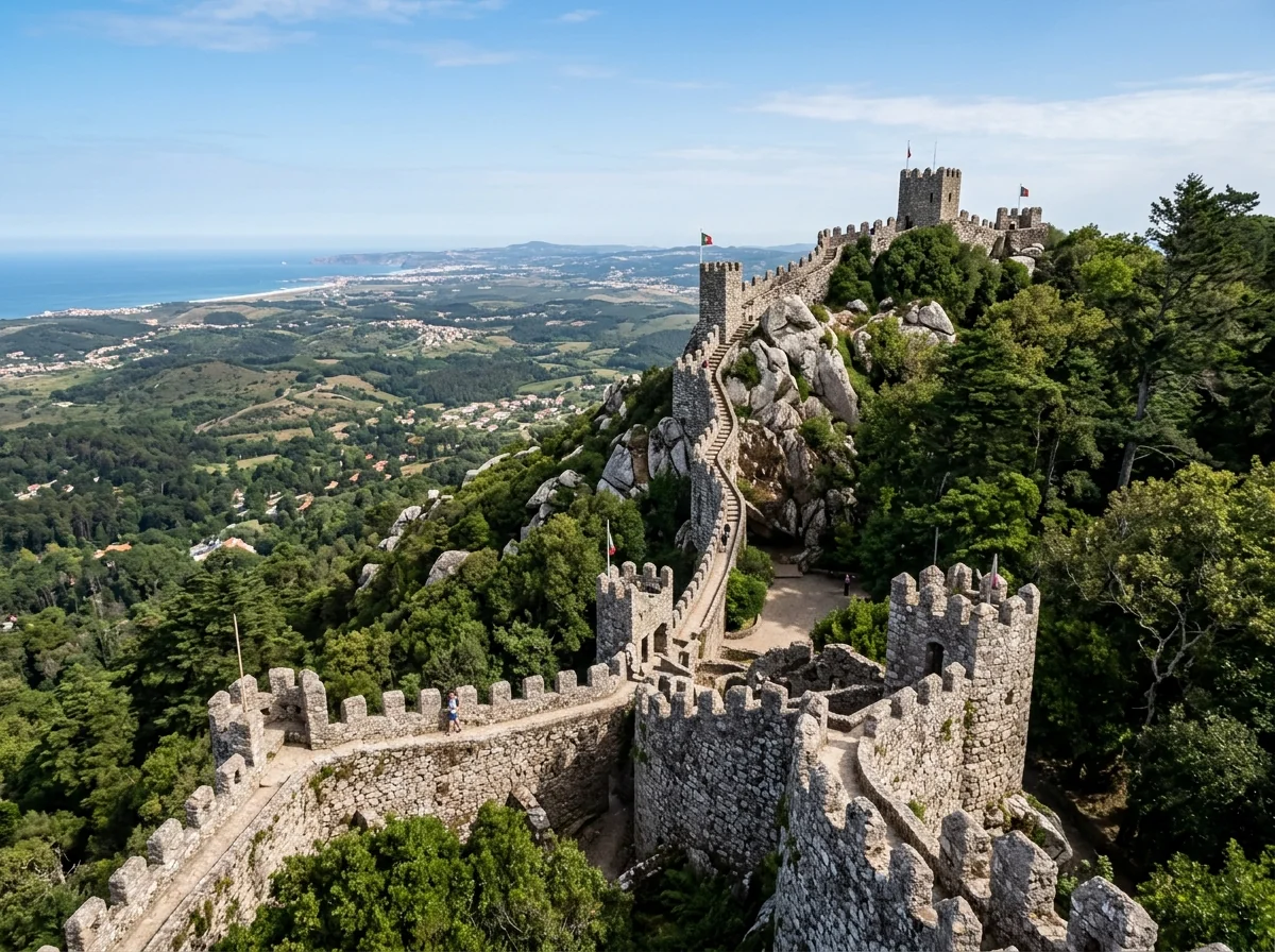 The Moorish Castle ramparts in Sintra, a stop on the 434 loop