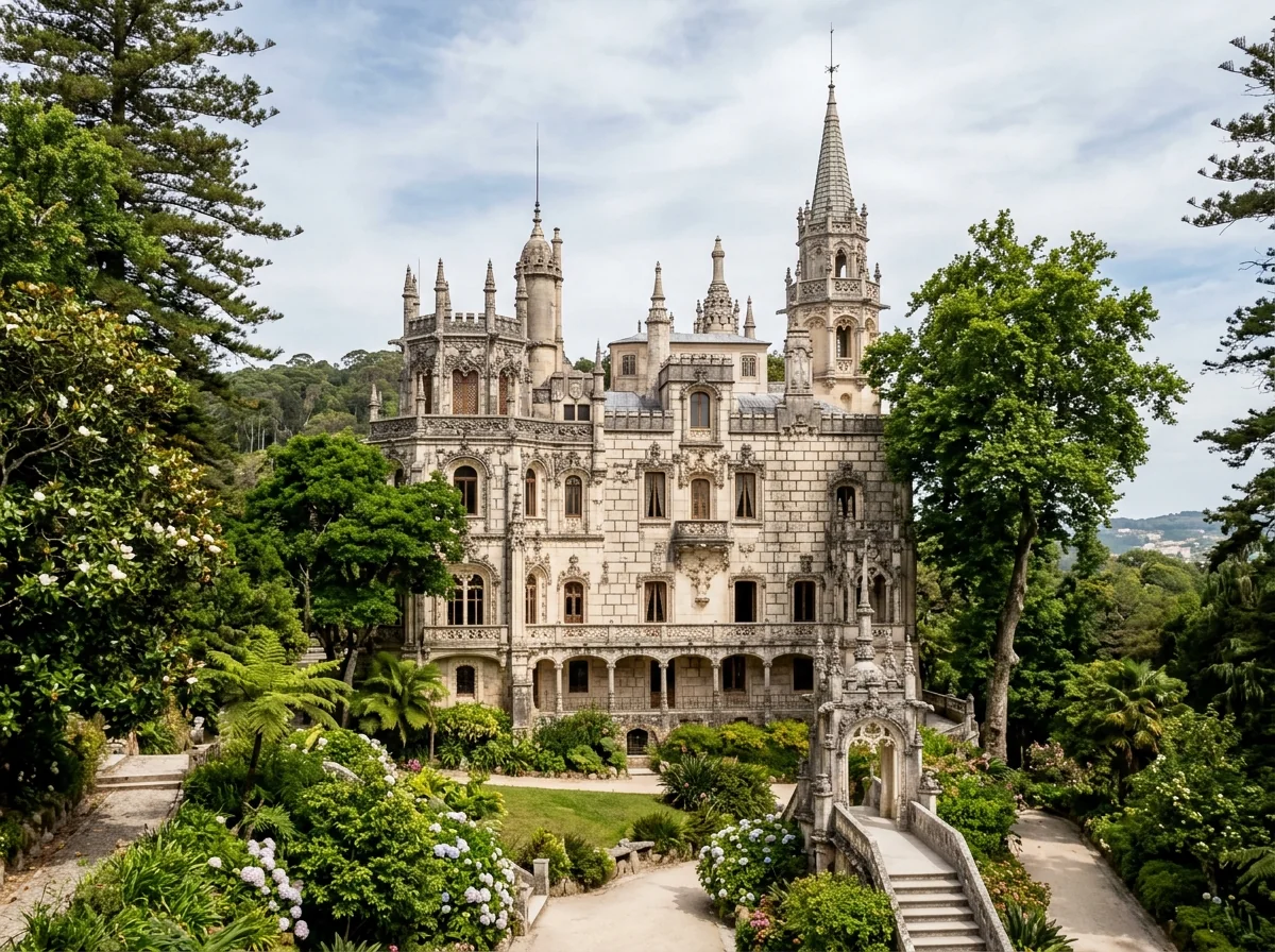 The neo-Gothic palace of Quinta da Regaleira, sold on a separate ticket in Sintra