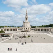 The Basilica of Our Lady of the Rosary and the esplanade at the Sanctuary of Fatima